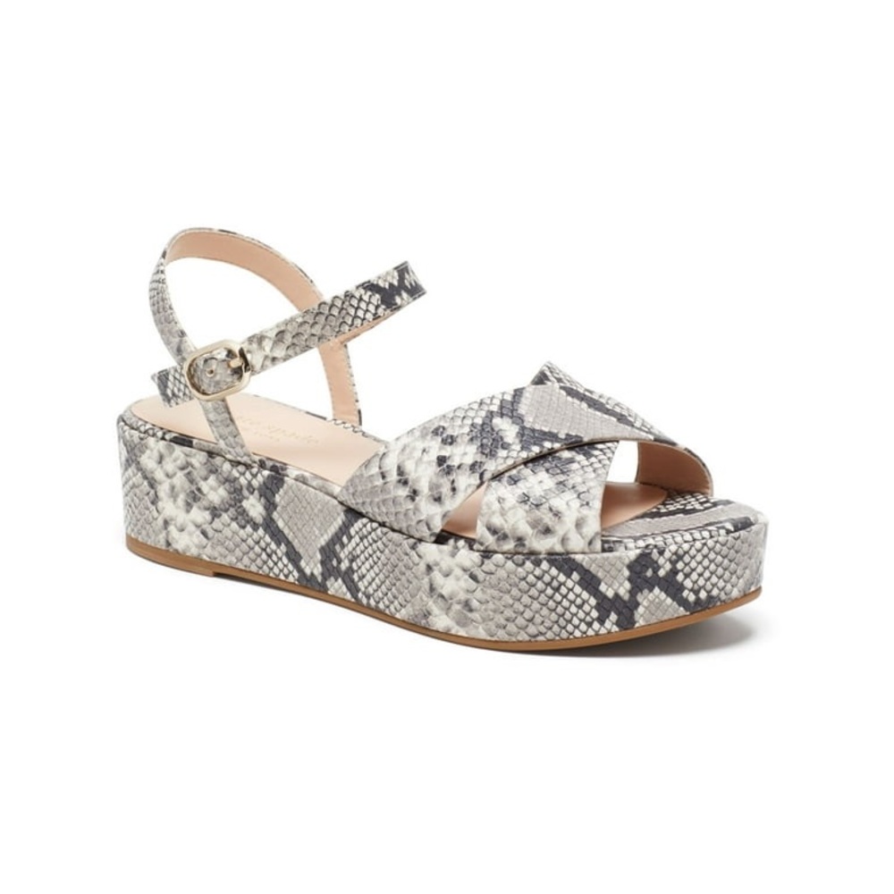 Snakeskin Platform Sandals